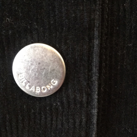 Black cord Billabong short Jacket Sz S - Picture 9 of 16